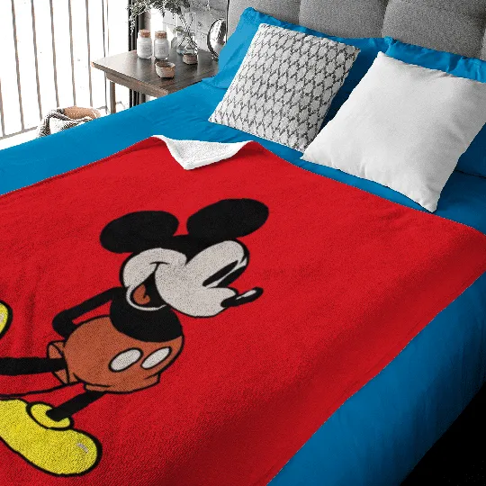 Discover Disney Mickey Mouse Mens Vintage Standing Baby Blankets