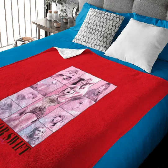 Discover Pink Cute Taylor Lover Eras Tour Concert Baby Blankets, White Taylor version