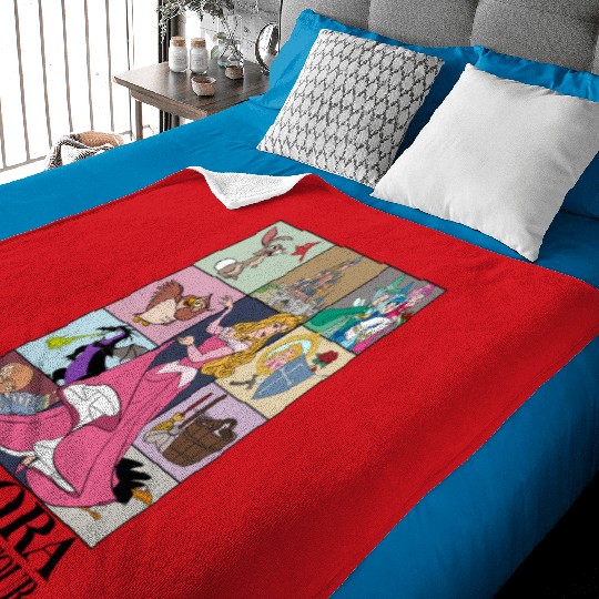 Disney Aurora The Princess Tour Baby Blankets, Disneyland Princess Tour Baby Blankets