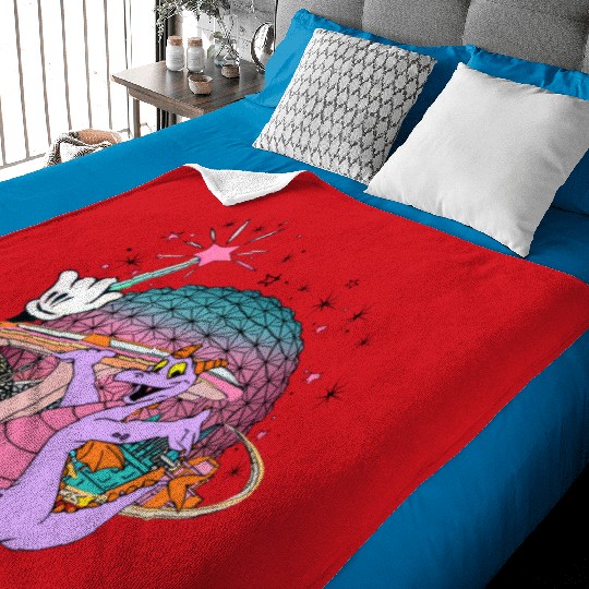 Disney Figment Baby Blankets, Epcot Figment Baby Blankets