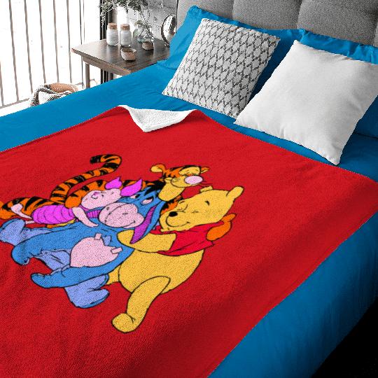 Winnie The Pooh And Friends Baby Blankets, Winnie The Pooh Baby Blankets, Disneyworld Family Matching Baby Blankets