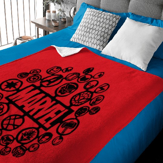 Marvel Medley Unisex Baby Blankets Baby Blankets | Marvel Avengers Matching Baby Blankets | Disney Marvel Ironman Thor Vacation Baby Blankets Sweater