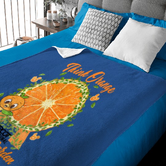 Disney Epcot Orange Bird Baby Blankets, Disney Epcot International Flower and Garden Festival 2023 Baby Blankets