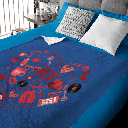 Discover Taylor Red Baby Blankets, Red Baby Blankets, Red Merch, Taylor Merch, TS Fan, Red Album Baby Blankets