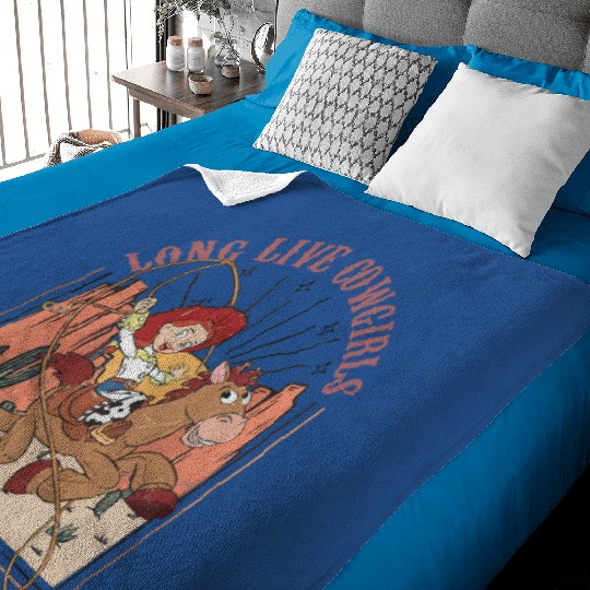 Vintage Disney Toy Story Jessie Baby Blankets, Long Live Cowgirls Western Vibe Baby Blankets, Disney Baby Blankets