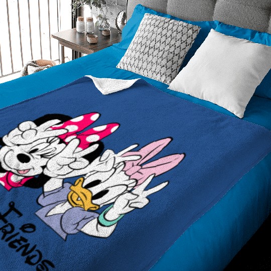 Disney Best Friends Minnie And Daisy Baby Blankets