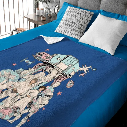 Vintage Disney Star Wars Baby Blankets, Retro Star Wars Baby Blankets, Baby Blankets, Star Wars Baby Blankets