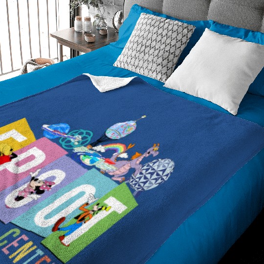 Disney Epcot Baby Blankets, Epcot Center Baby Blankets, Disney Epcot Vintage Baby Blankets