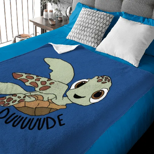 Disney Pixar Finding Nemo Squirt Dude Baby Blankets, Finding Nemo Baby Blankets