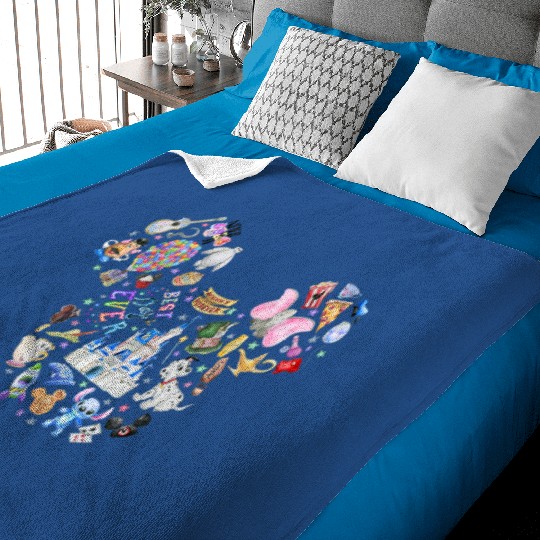 Disney Mickey Ears Baby Blankets, Disneyland Vacation Baby Blankets, Best Day Ever