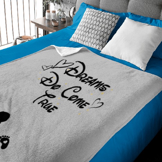 Disney Dreams Do Come True Baby Blankets, Disneyland Maternity Baby Blankets