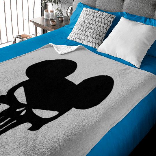 Disney Punisher Mickey Mouse Baby Blankets