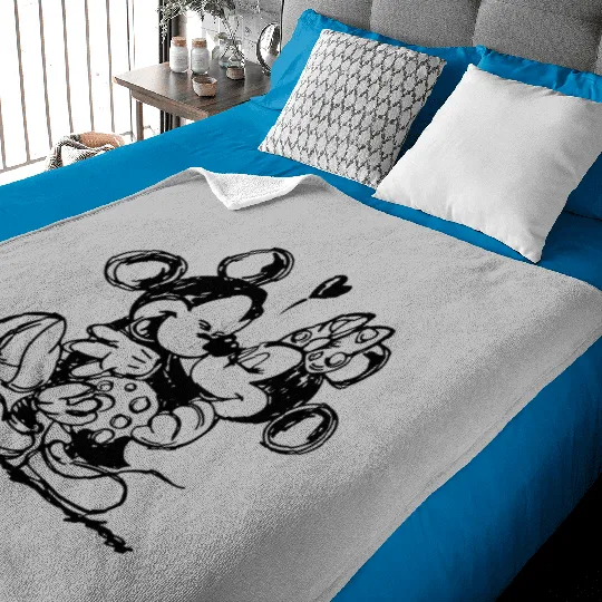 Mickey Love, Minnie Love Baby Blankets, Disney Love Baby Blankets, Minnie Mickey Baby Blankets, Cute Mickey, Cute Minnie Baby Blankets