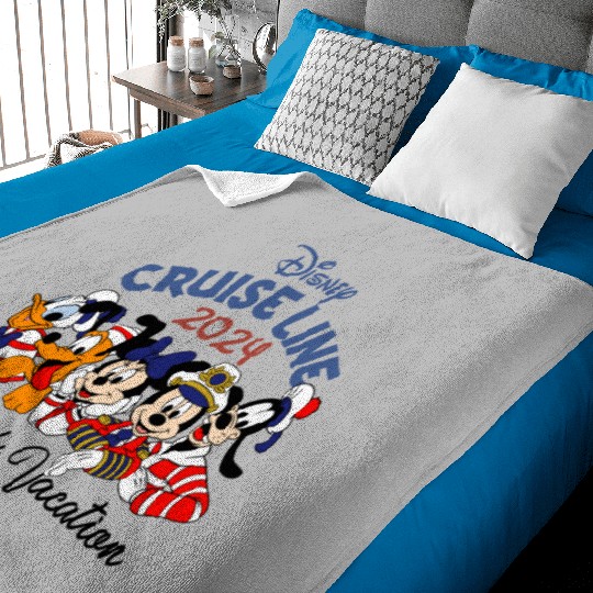 Custom Disney Cruise Baby Blankets, 2024 Disney Cruise Family Baby Blankets