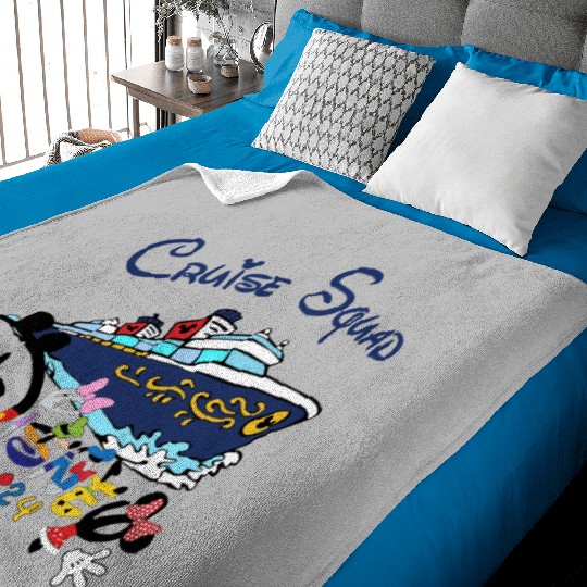 Disney Cruise Squad Baby Blankets, 2024 Cruise Baby Blankets, Disney Family Cruise Baby Blankets, Disney Vacation Baby Blankets, Disney Cruise Trip Baby Blankets