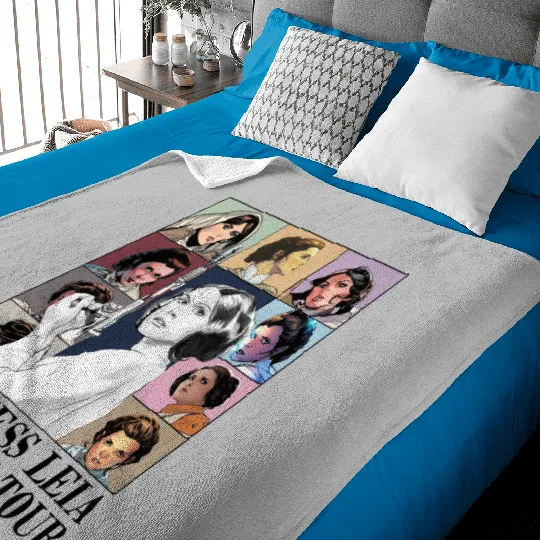 Princess Leia Eras Tour Baby Blankets, Vintage Princess Leia Baby Blankets