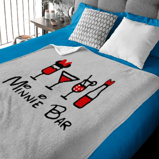 Minnie Bar Baby Blankets, Disney Baby Blankets, Drinking Baby Blankets, Drinking Around the World Baby Blankets