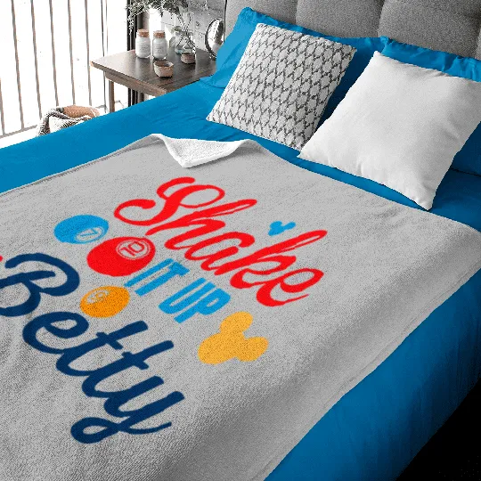 Shake it up Betty! Disney Cruise Line Bingo Baby Blankets | Disney Cruise Baby Blankets | Disney Bingo Baby Blankets