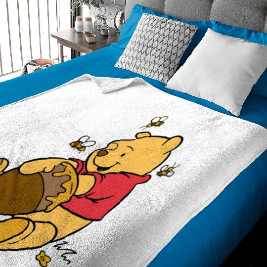 Hunny Winnie The Pooh Baby Blankets, Winnie The Pooh Baby Blankets, Hunny Baby Blankets, Disney Bound Baby Blankets