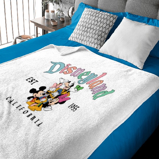 Disneyland Est 1995  , Disney Magic Kingdom , Disneyland , Disneyland , Family Disney Baby Blankets