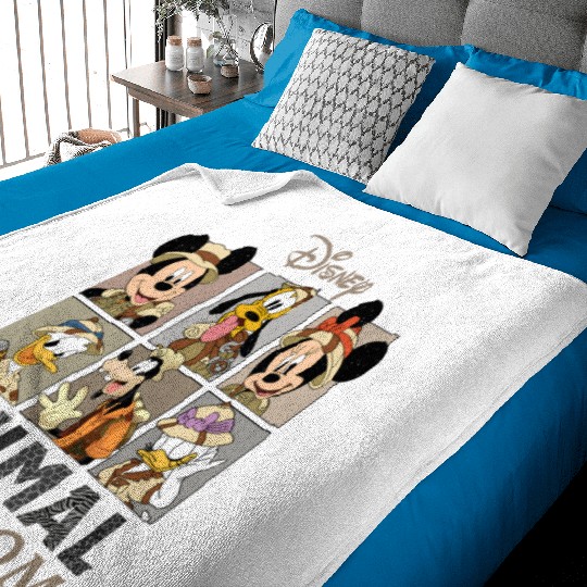 Disney Mickey Safari  Baby Blankets, Retro Disney Animal Kingdom Mickey Baby Blankets