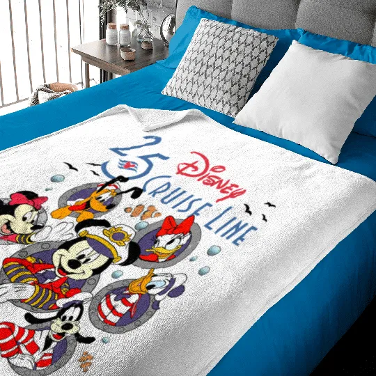 Disney Cruise Line, Mickey Magical Cruise, Retro Disneyland, Animal Kingdom, Magic Kingdom Baby Blankets