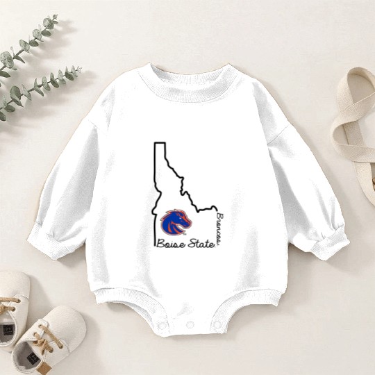 Boise State Broncos Idaho Offilly Baby Romper Sweatshirts