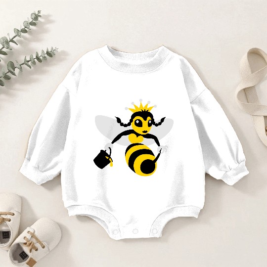 Queen Bee Baby Romper Sweatshirts
