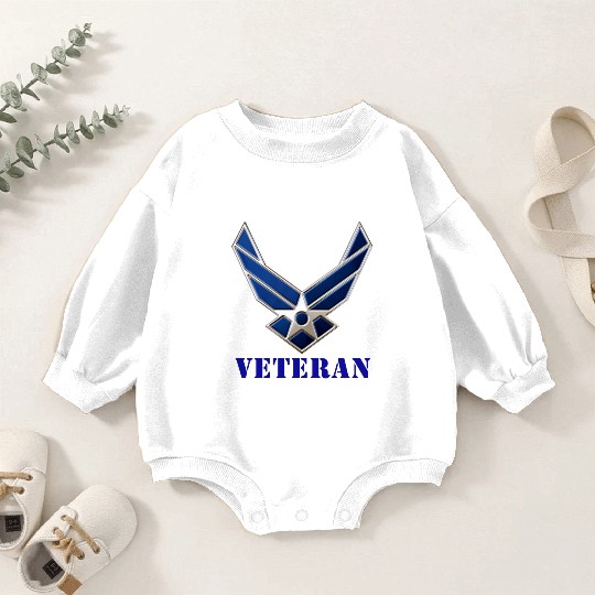 US Air Force Veteran Baby Romper Sweatshirts