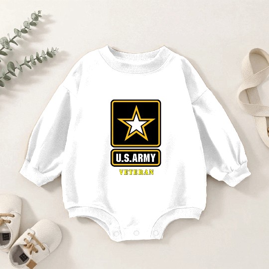 US Army Veteran Baby Romper Sweatshirts
