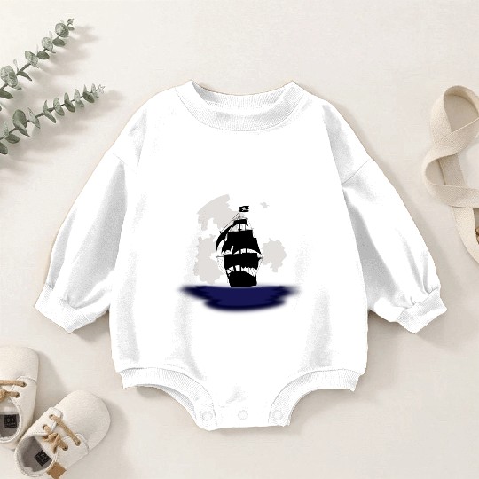 Pirate Ship Baby Romper Sweatshirts
