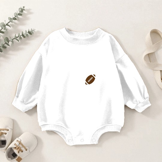 MY HEART BEATS FOR FOOTBALL - I LOVE FOOTBALL! Baby Romper Sweatshirts