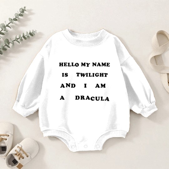 Hello My Name Is Twilight Baby Romper Sweatshirts