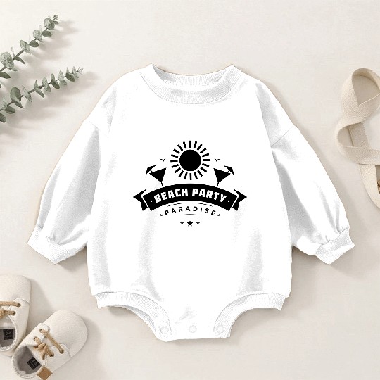 Beach Party Paradise Baby Romper Sweatshirts