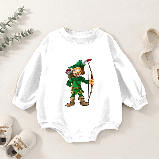 Robin Hood-arrows-bow-tale Baby Romper Sweatshirts
