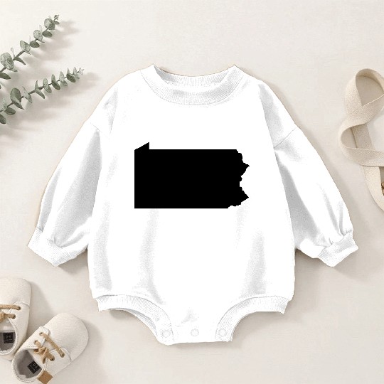 Pennsylvania map Baby Romper Sweatshirts