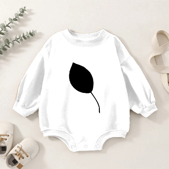 pear tree leaf silhouette Baby Romper Sweatshirts