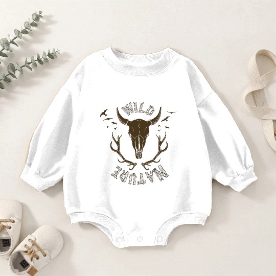 buffalo skull Baby Romper Sweatshirts