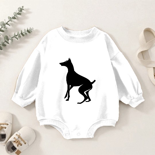 doberman Baby Romper Sweatshirts