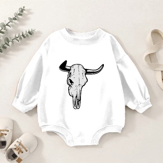 buffalo skull Baby Romper Sweatshirts