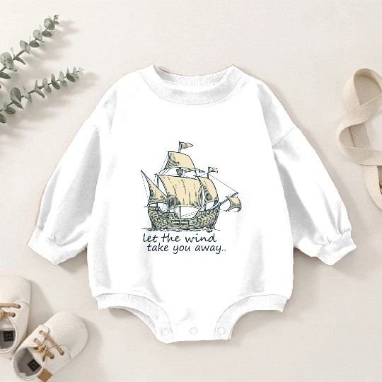 sailing boat Baby Romper Sweatshirts