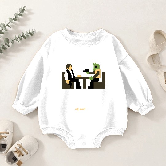 Han and Greedo 8-Bit Baby Romper Sweatshirts