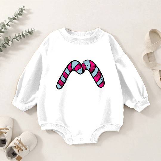 Candy canes "M" Baby Romper Sweatshirts