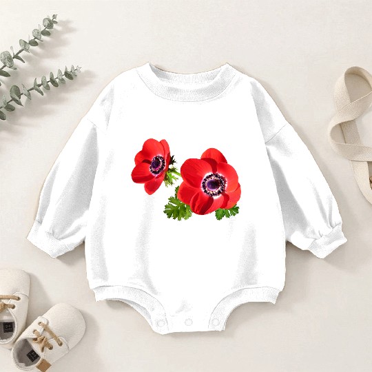 flowers lilies tulips orchids sunflower dahlia ger Baby Romper Sweatshirts