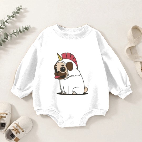 Pug Love Baby Romper Sweatshirts