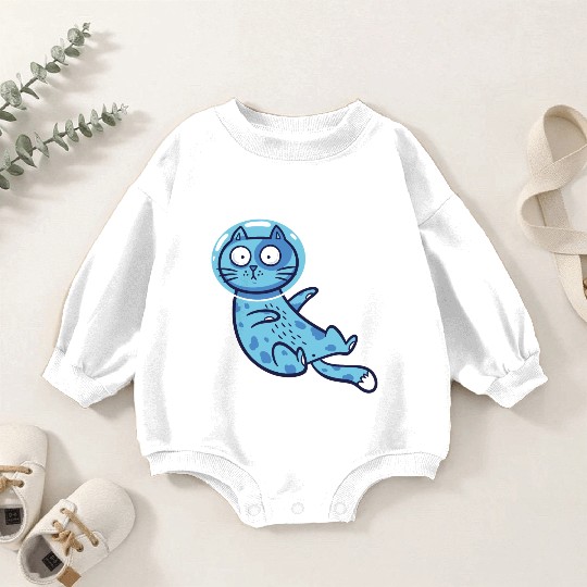 Space cat Baby Romper Sweatshirts