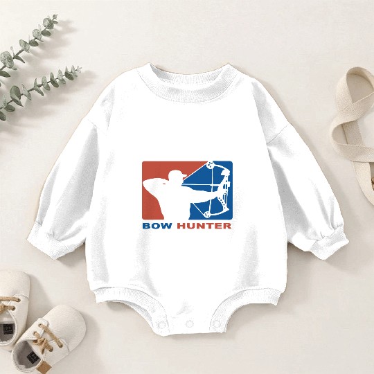 Bow Hunter Major League Bows and Arrow Hunting Baby Romper Sweatshirts