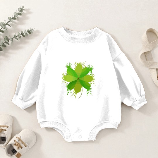 Clover Leaf Baby Romper Sweatshirts - St. Patrick's Day Gift