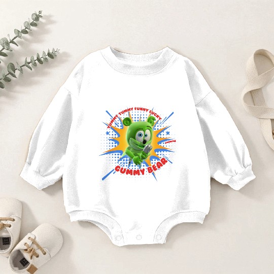Funny Lucky Gummy Bear Baby Romper Sweatshirts