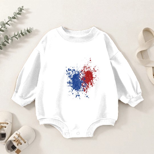 russian splatter Baby Romper Sweatshirts